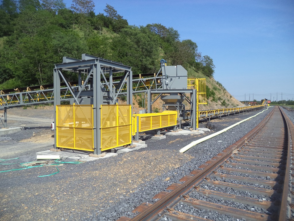 Railcar Loading Overland Conveyors