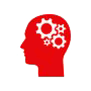 gears turning in head icon